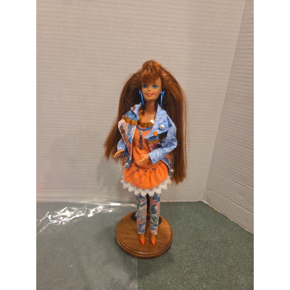 1991 Paint and Dazzle Barbie Doll  Red Hair